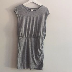 Nursing gray bodycon dress